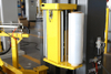 Full automatic pallet wrapper in roller conveyor 