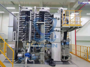 Toncin wastewater treatment tower filter press vertical press filter