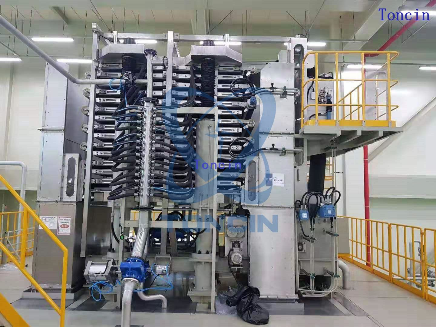 Toncin wastewater treatment tower filter press vertical press filter