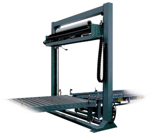 In-Line Automatic Pallet Stretch Wrapping Machine with Top Sheet Dispenser And Conveyor