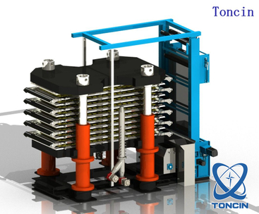 China Toncin tower press filter for gold processing vertical filter press