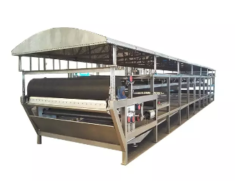 Performance characteristics of rubber belt vacuum filter