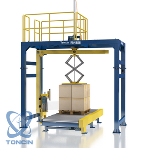 Full Good Quality Automatic Rotary Stretch Wrapping Machine in Assembly Line