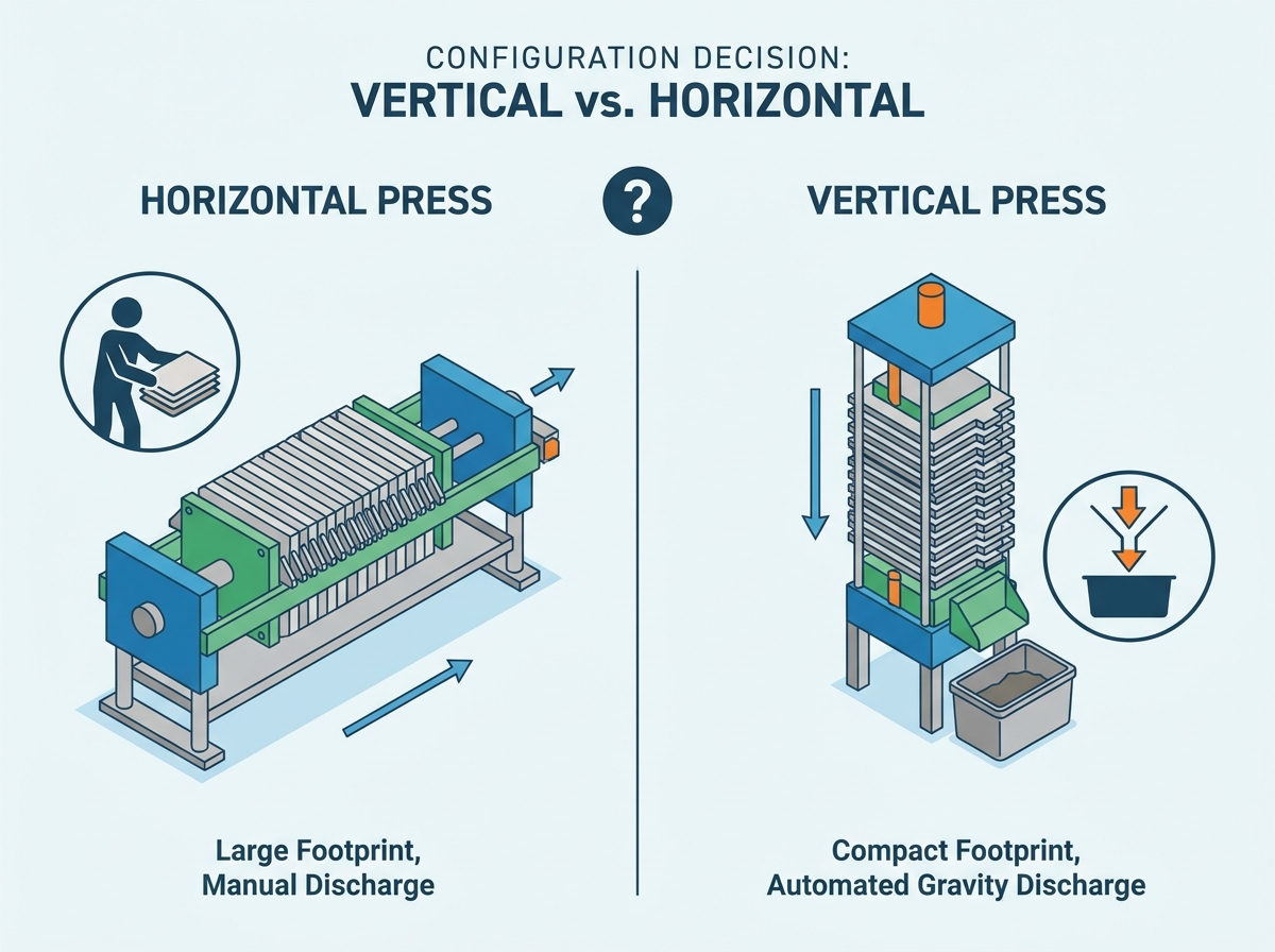 vertical filter press